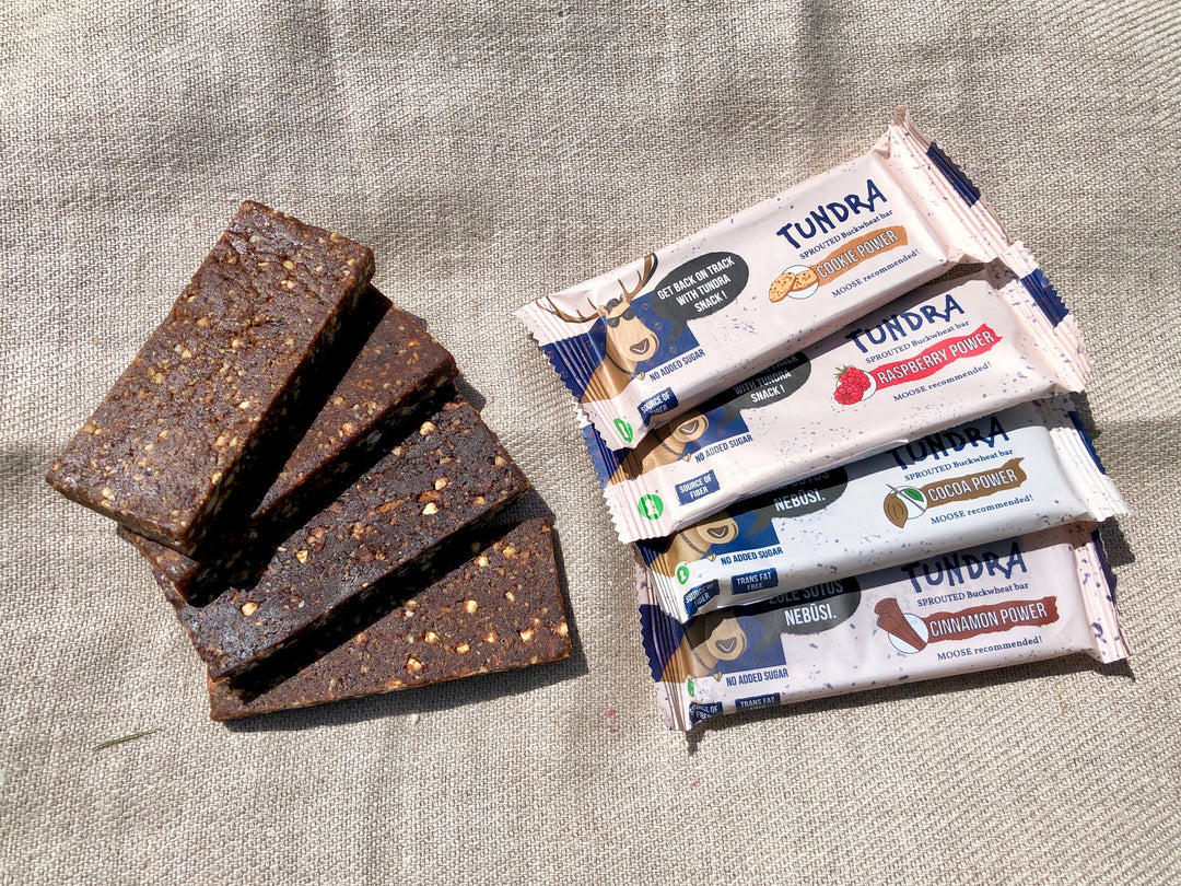 Sprouted Buckwheat Bars "Tundra" 4-Variety Set - 発芽そばの実バー「ツンドラ」4種類セット