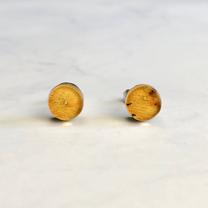 琥珀ピアス(バルティックアンバー):B-6