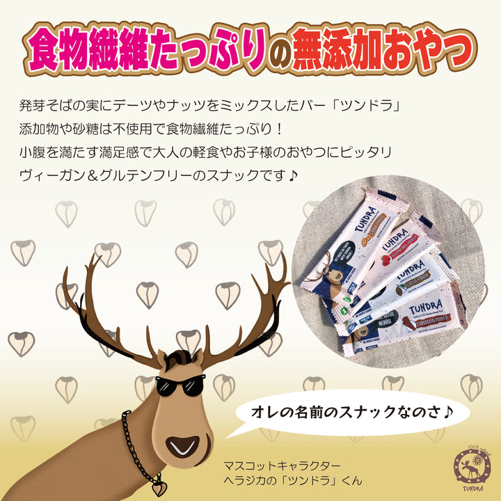 Sprouted Buckwheat Bars "Tundra" Cocoa Power - 発芽そばの実バー「ツンドラ・ココアパワー」