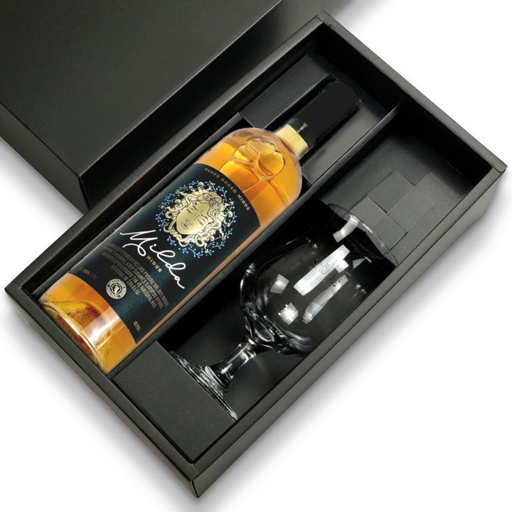 Gift: Milda Mead & Branded Goblet Box Set - ギフト:ミード「ミルダ」&ロゴ入りゴブレット2本箱