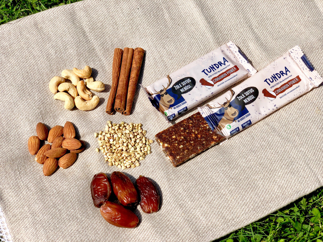 Sprouted Buckwheat Bars "Tundra" Cinnamon Power - 発芽そばの実バー「ツンドラ・シナモンパワー」