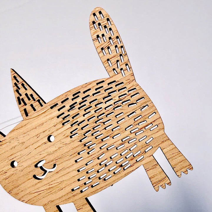 Etno Design 木製オーナメント「Cat of the Sparkling Seas(海の子ネコ)」