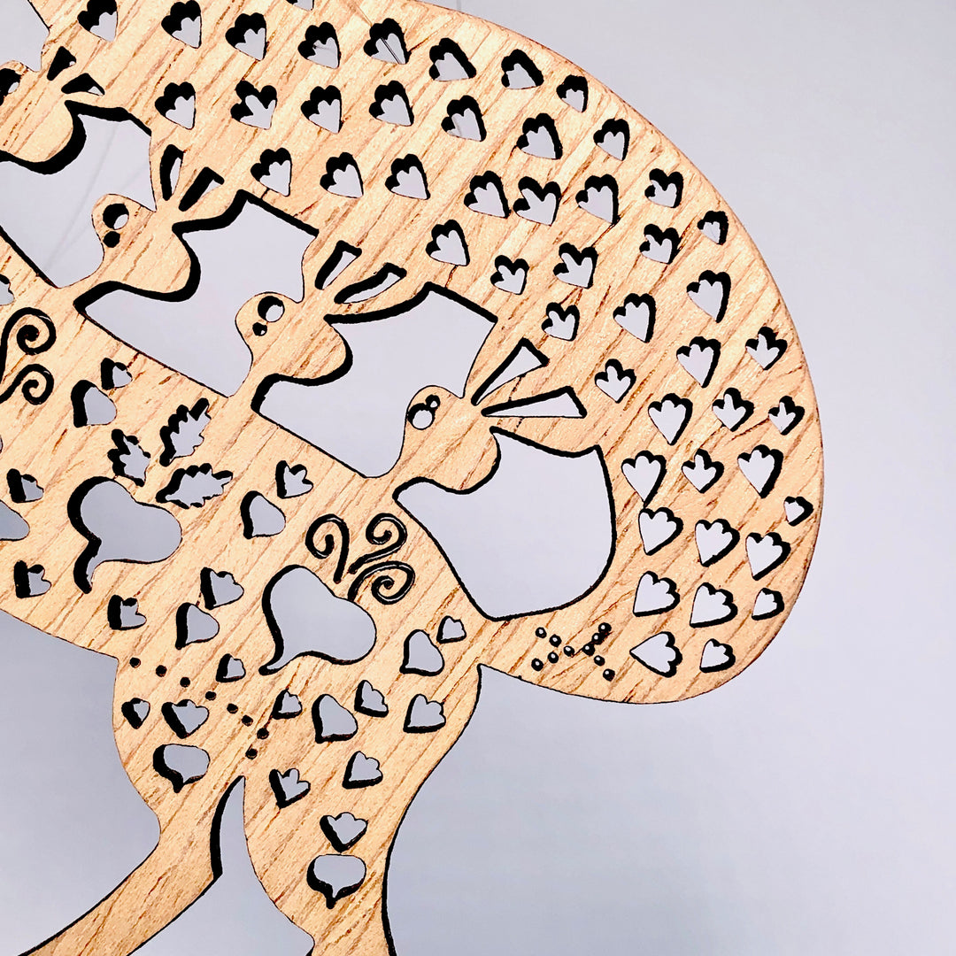 Etno Design 木製オーナメント「Fox with Beetroots Kaleda(キツネ)」