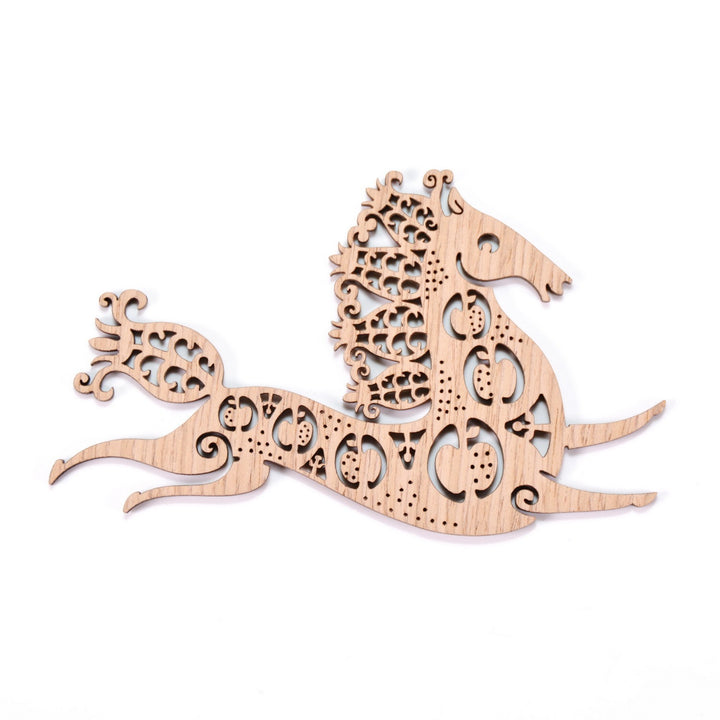 Etno Design 木製オーナメント「Snow Horse(ウマ)」