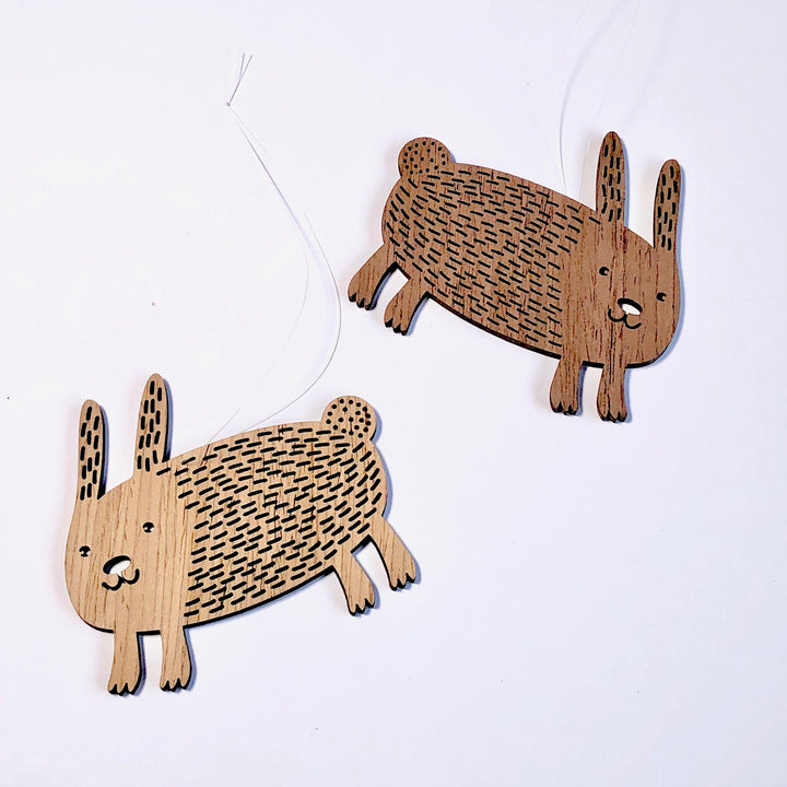 Etno Design 木製オーナメント「Bunny of the Seas(海の子ウサギ)」