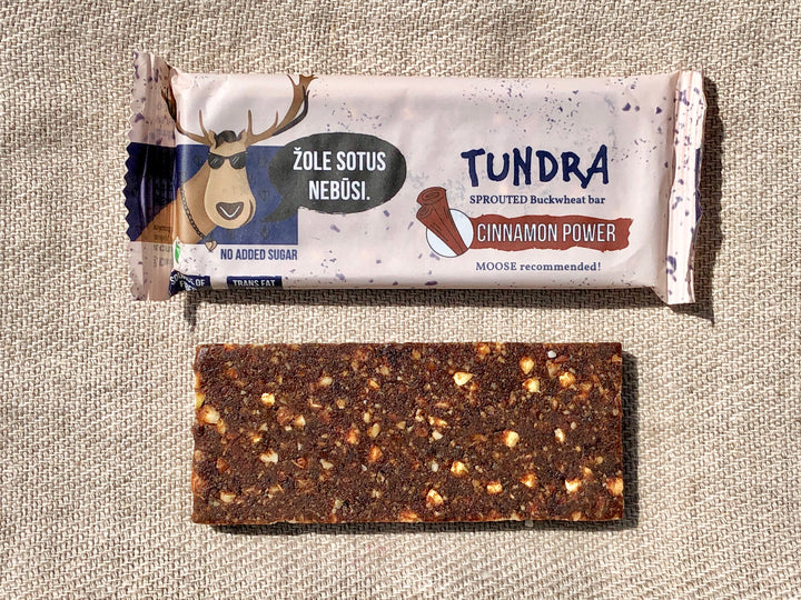 Sprouted Buckwheat Bars "Tundra" Cinnamon Power - 発芽そばの実バー「ツンドラ・シナモンパワー」