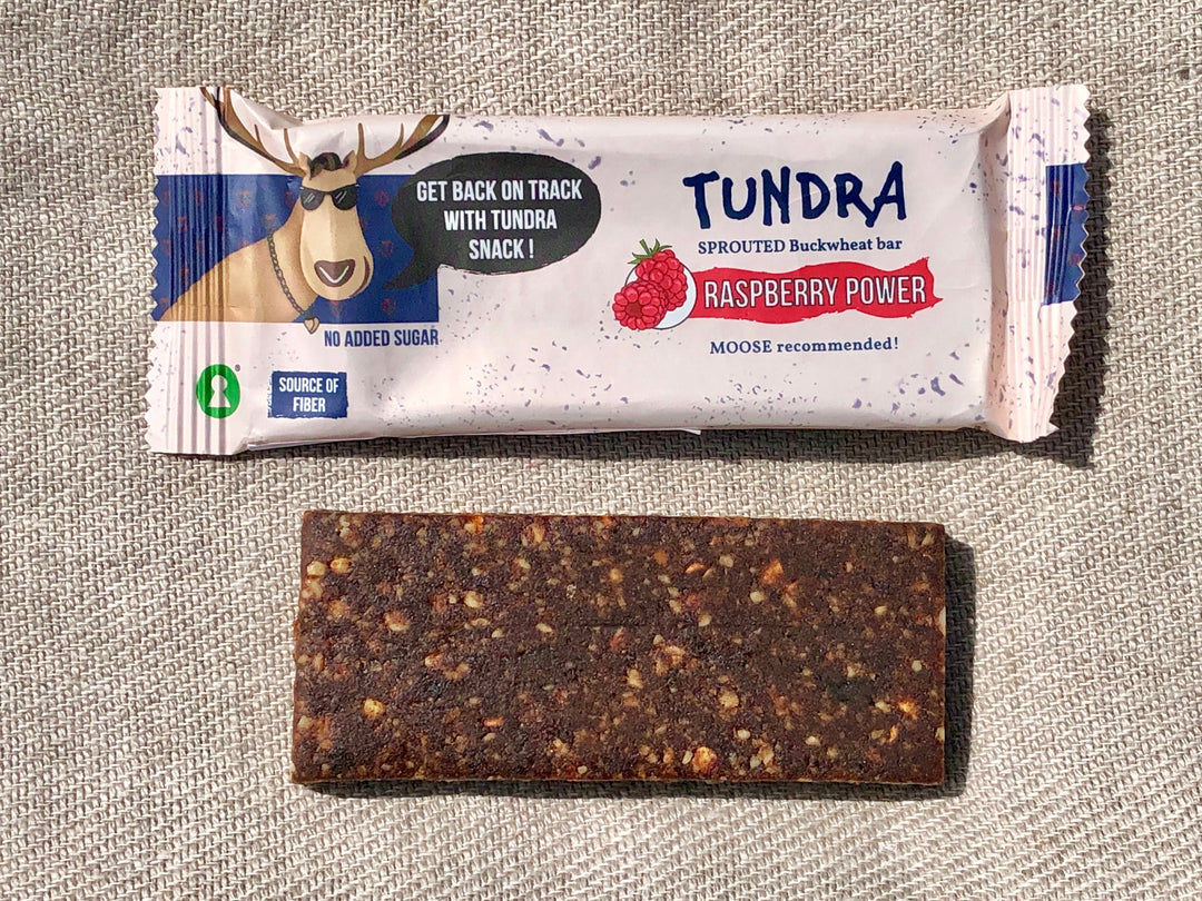 Sprouted Buckwheat Bars "Tundra" Raspberry Power - 発芽そばの実バー「ツンドラ・ラズベリーパワー」