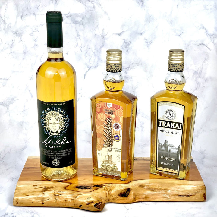 Honey liquor "Mead" tasting set of 3 kinds