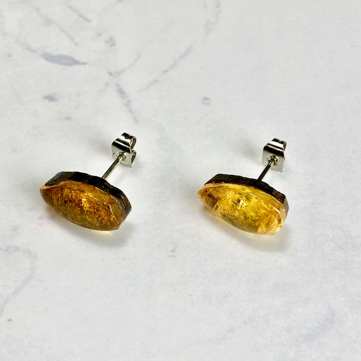 Amber Earrings (Baltic Amber): A-2