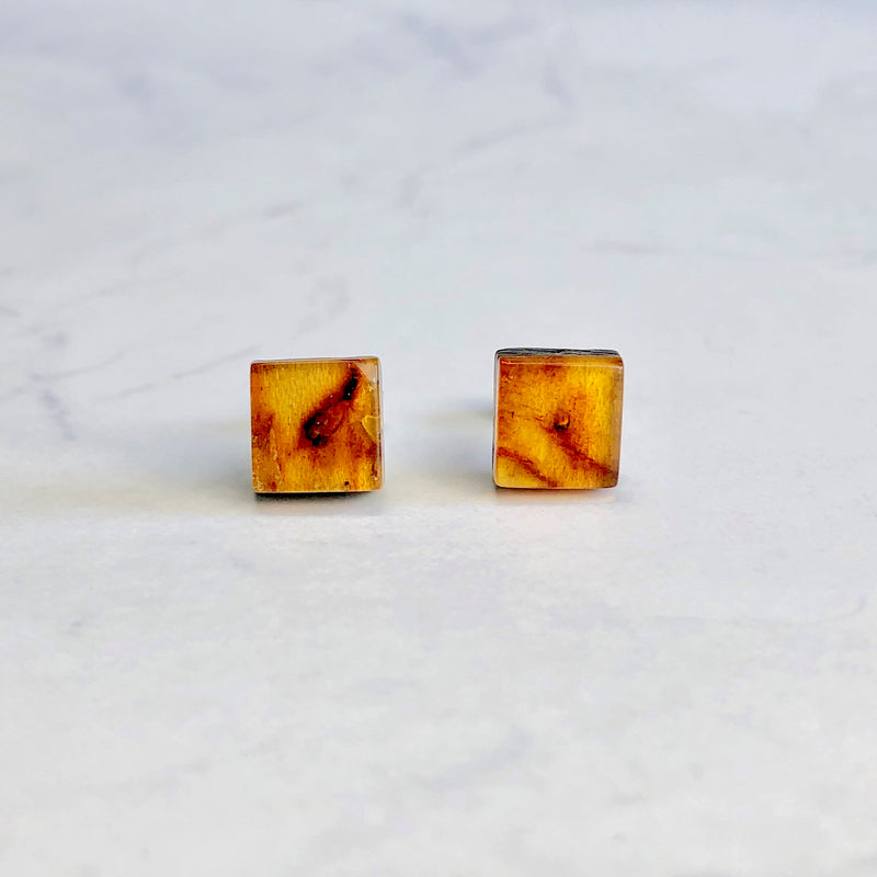 Amber Earrings (Baltic Amber): B-1
