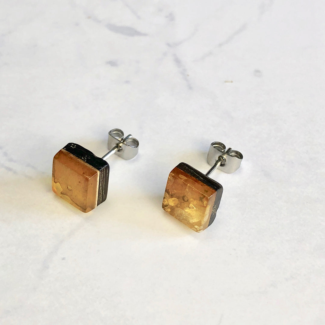 Amber Earrings (Baltic Amber): B-4