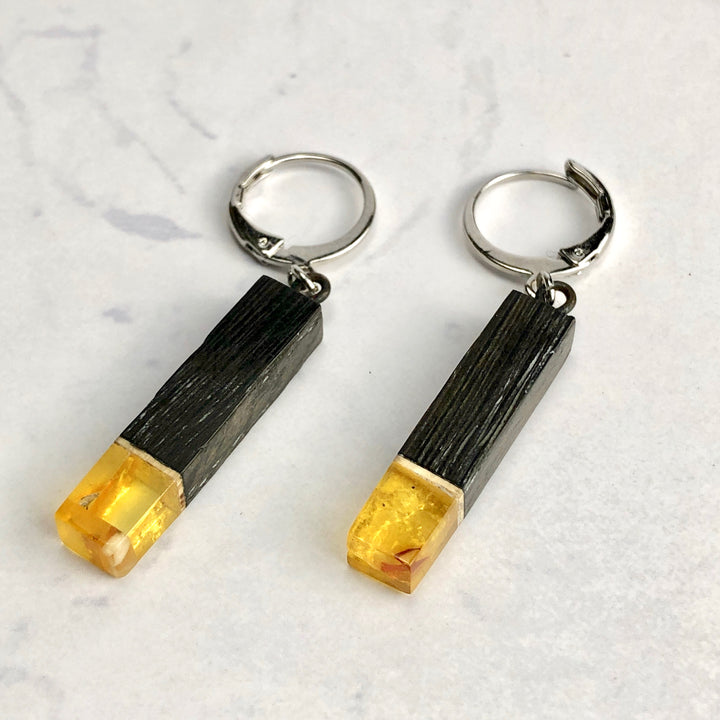 Amber Earrings (Baltic Amber): C-4