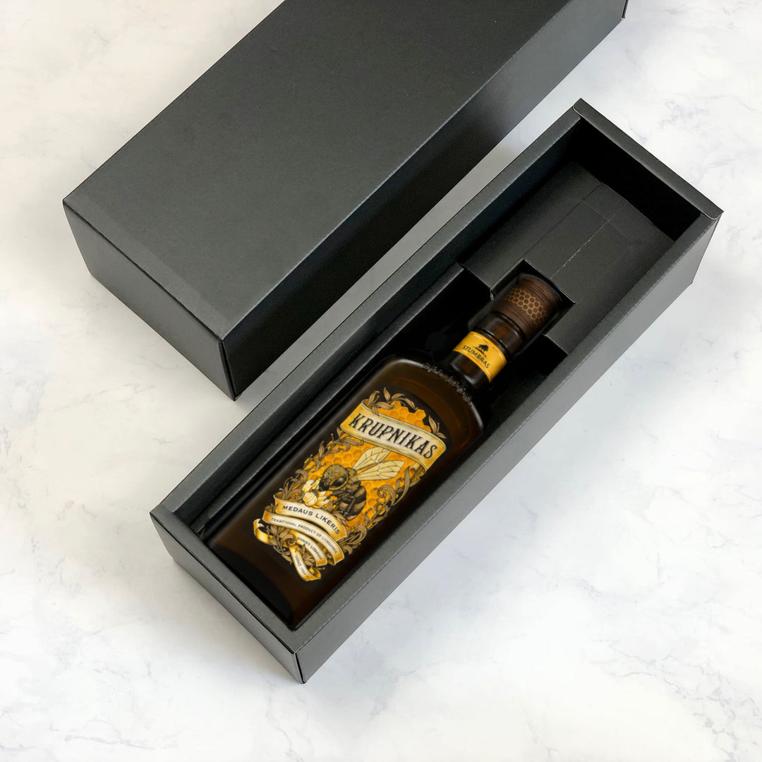Gift: Krupnikas Single Bottle Box - ギフト：はちみつリキュール「クルプニカス」１本箱