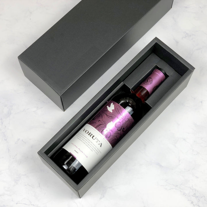 Gift: Voruta Plum Fruit Wine Single Bottle Box - ギフト：フルーツワイン「ヴォルタ・プラム」１本箱