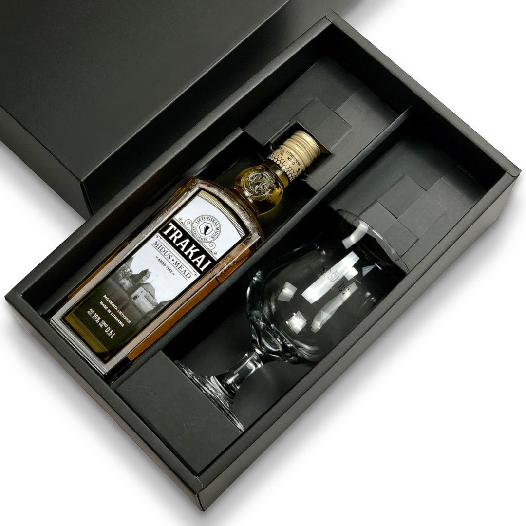 Gift: Trakai Mead & Branded Goblet Box Set - ギフト：ミード「トラカイ」＆ロゴ入りゴブレット２本箱