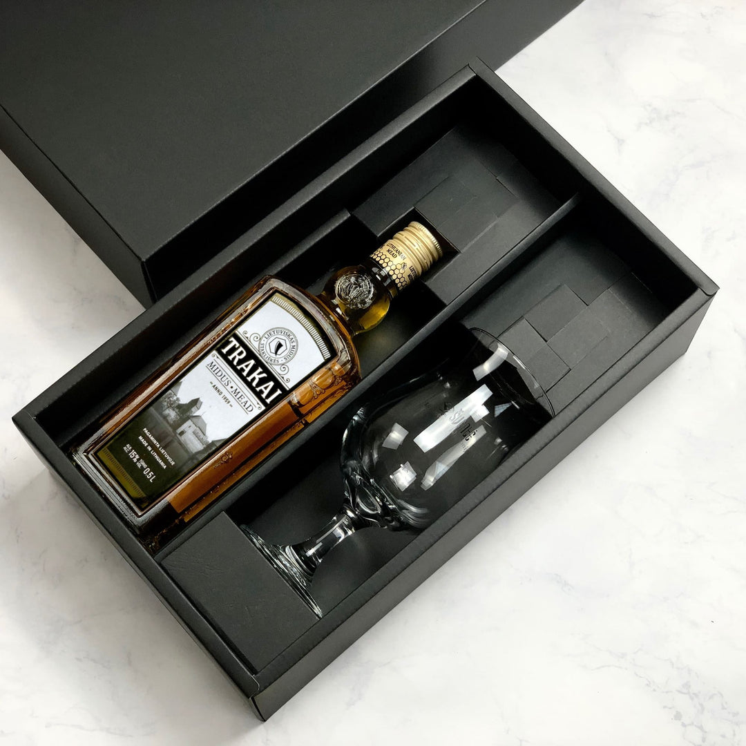 Gift: Trakai Mead & Branded Goblet Box Set - ギフト：ミード「トラカイ」＆ロゴ入りゴブレット２本箱