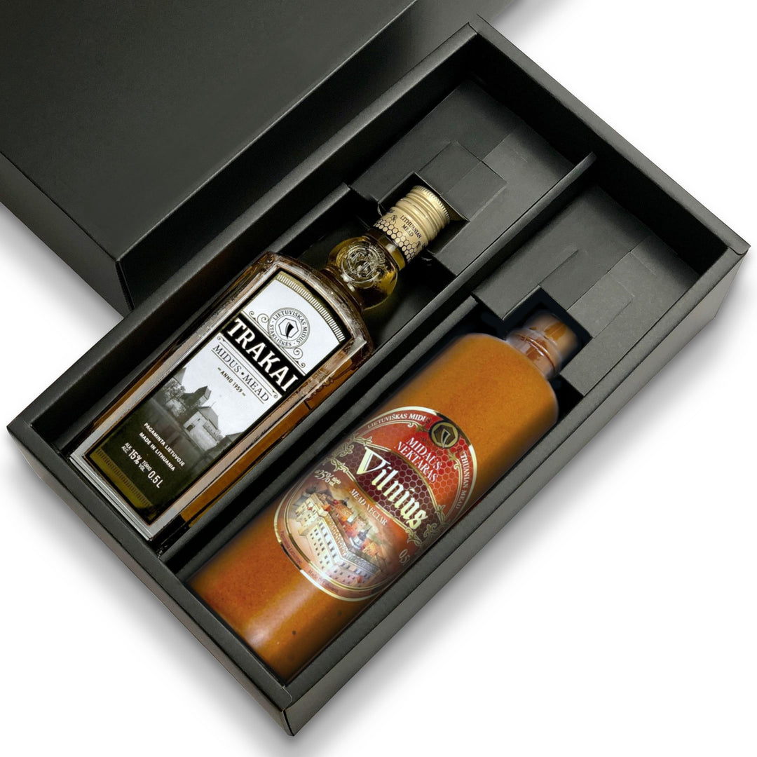 Gift: Trakai Mead & Vilnius Mead Nectar Two-Bottle Box - ギフト：ミード＆ミードネクター２本箱（トラカイ＆ヴィリニュス）