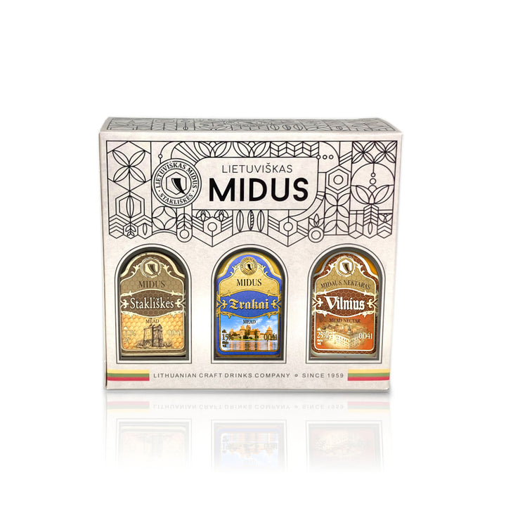 Gift Boxed Miniature Bottle Set: Mead 12% / 15% & Mead Nectar 25% (6 Bottles) - ミード12%/15%＆ミードネクター25% ミニチュアボトル６本 ギフトボックスセット