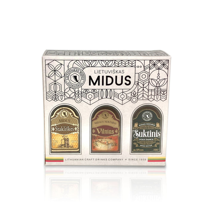 Gift Boxed Miniature Bottle Set: Mead & Mead Nectar (6 Bottles) - ミード＆ミードネクター ミニチュアボトル６本 ギフトボックスセット