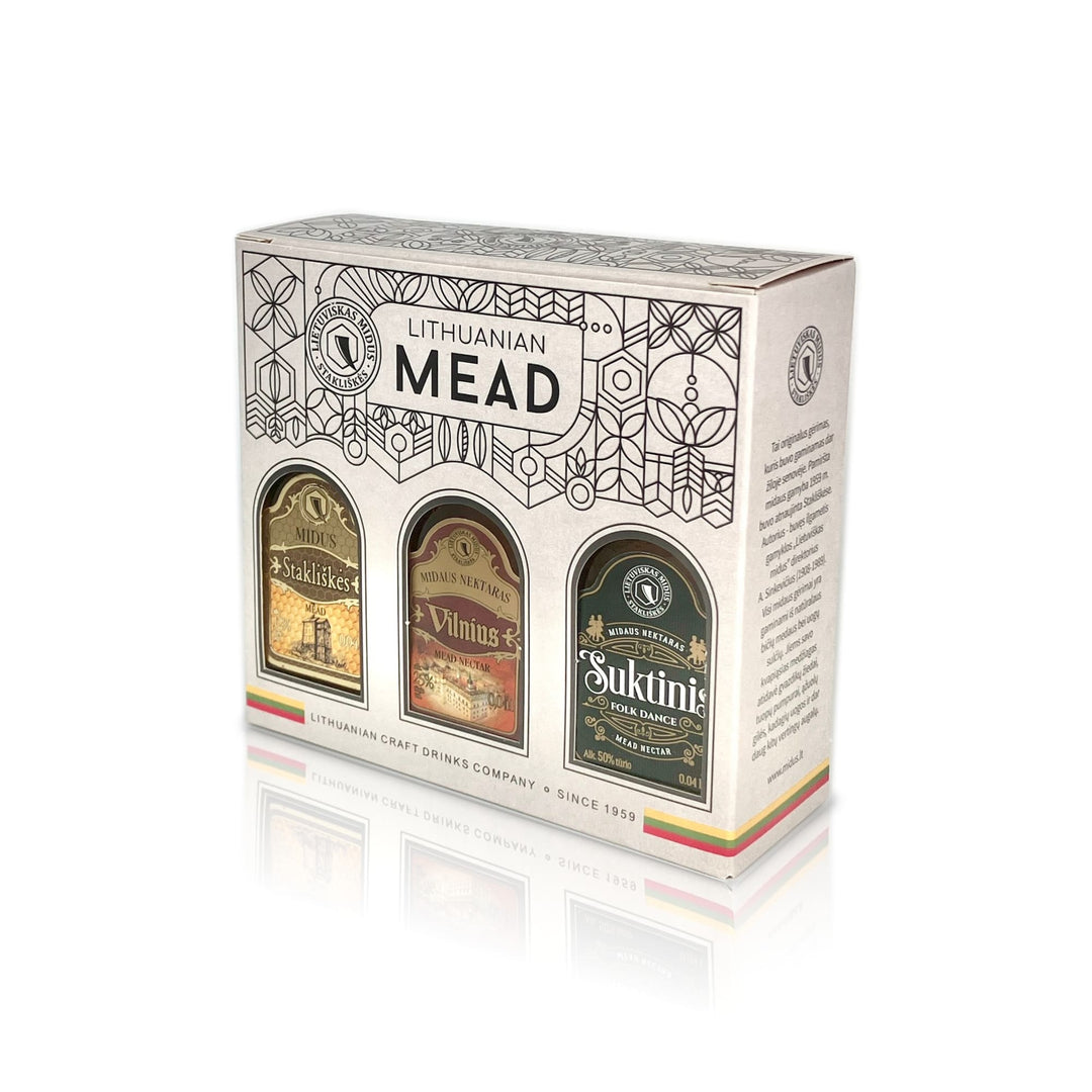 Gift Boxed Miniature Bottle Set: Mead & Mead Nectar (6 Bottles) - ミード＆ミードネクター ミニチュアボトル６本 ギフトボックスセット