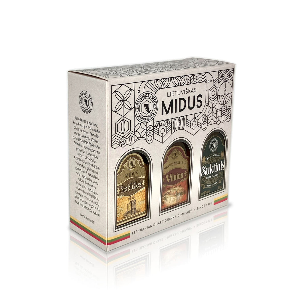 Gift Boxed Miniature Bottle Set: Mead & Mead Nectar (6 Bottles) - ミード＆ミードネクター ミニチュアボトル６本 ギフトボックスセット