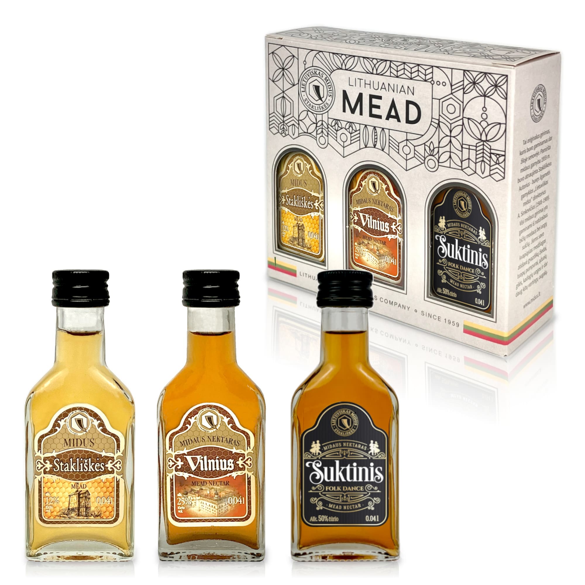 Gift Boxed Miniature Bottle Set: Mead & Mead Nectar (6 Bottles