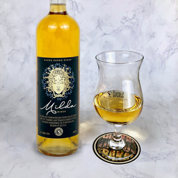 Gift: Milda Mead & Branded Goblet Box Set - ギフト：ミード「ミルダ」＆ロゴ入りゴブレット２本箱