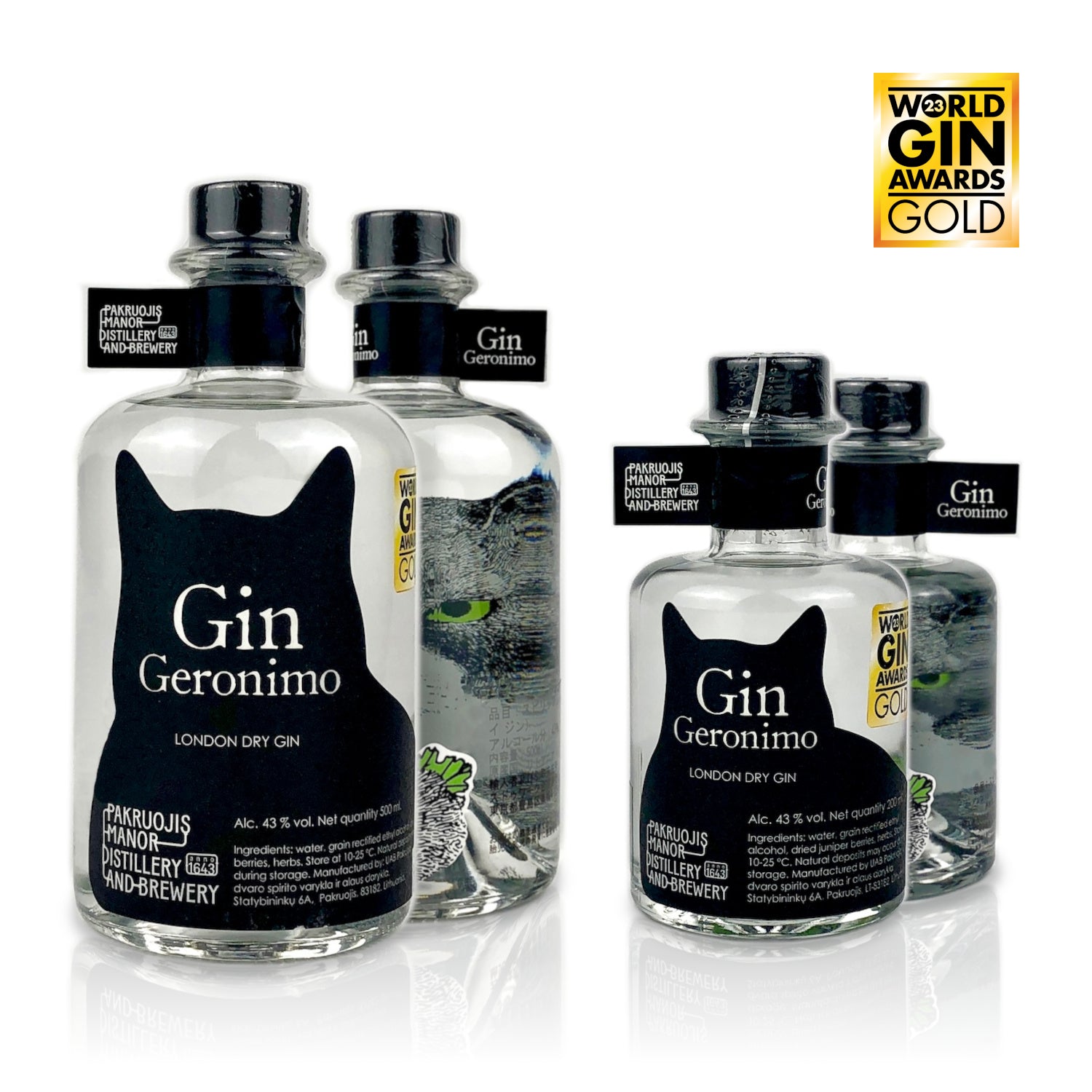 ★【定価以下】オランチア ジーニー ジェラニウム ジン 3本セット GIN Craft Gin 