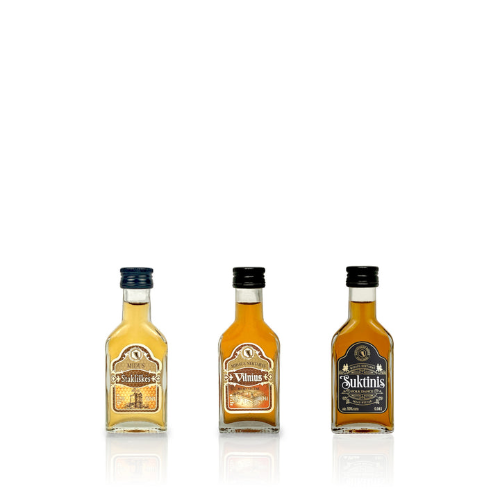 Miniature Set: Mead & Mead Nectar (3 Bottles) - はちみつ酒「ミード＆ミードネクター」ミニチュアボトル３本セット