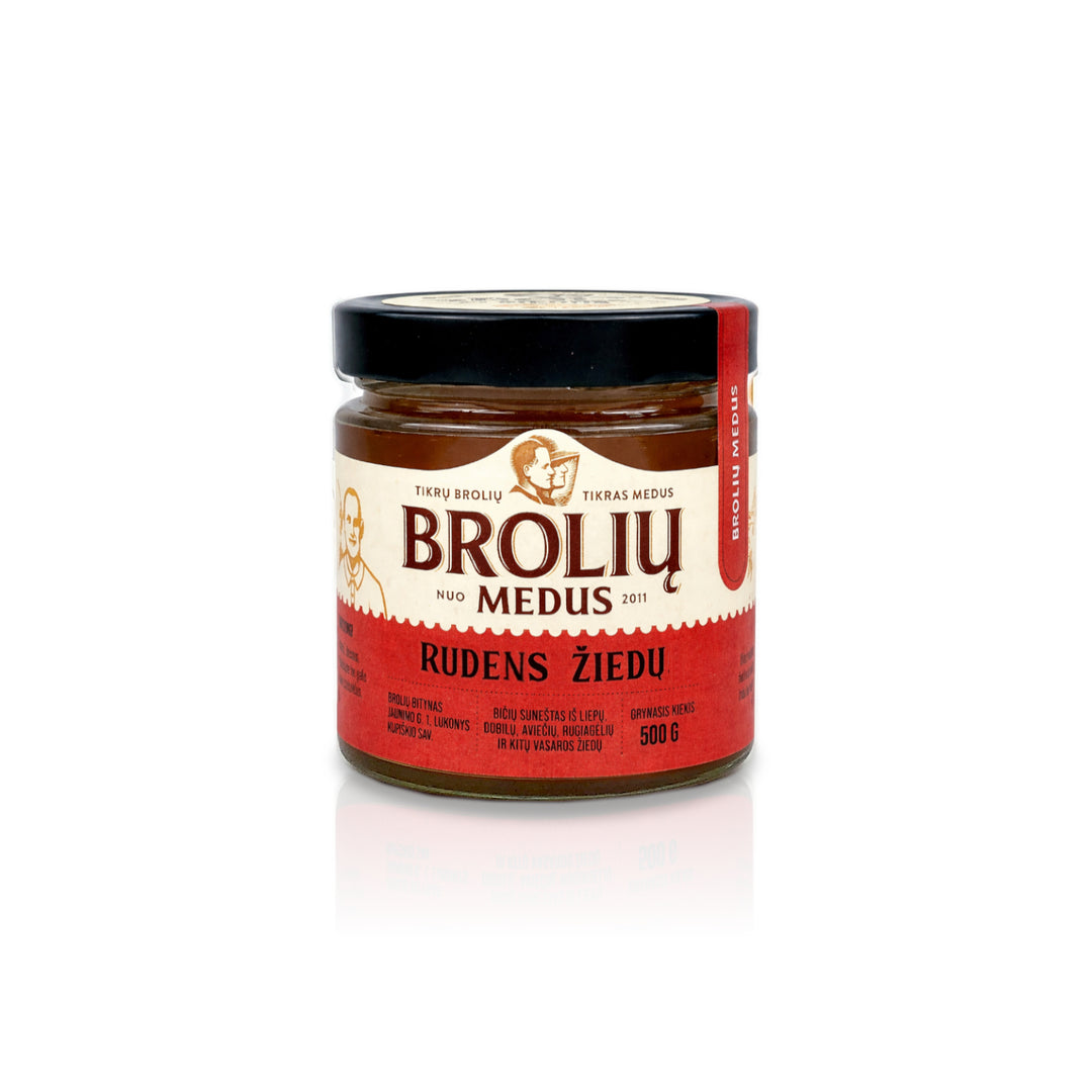 Raw Honey "Brolių Medus" Autumn Blossom - 生はちみつ「オータムブロッサム・ハニー」500g