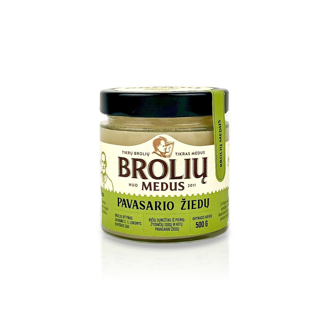 Raw Honey "Brolių Medus" Spring Blossom - 生はちみつ「スプリングブロッサム・ハニー」500g