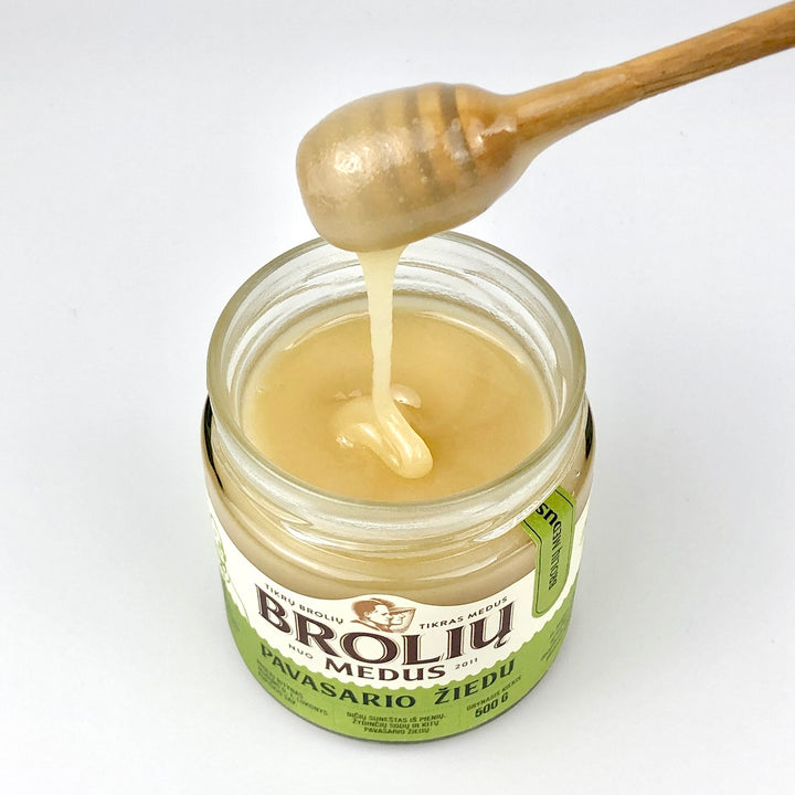Raw Honey "Brolių Medus" Spring Blossom - 生はちみつ「スプリングブロッサム・ハニー」500g