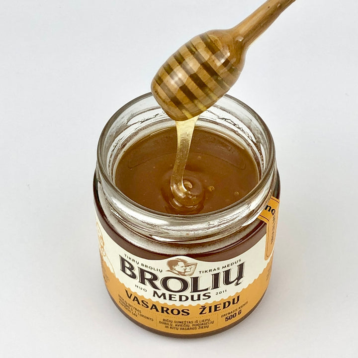 Raw Honey "Brolių Medus" Summer Blossom - 生はちみつ「サマーブロッサム・ハニー」500g