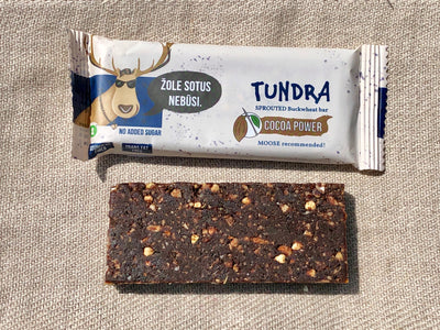 Sprouted buckwheat dates bar "Tundra Cocoa Power"