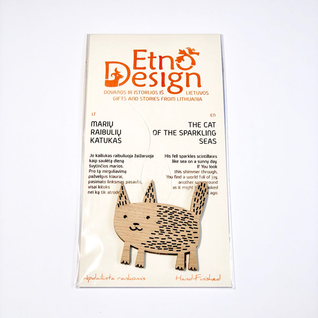Etno Design 木製オーナメント「CAT OF THE SPARKLING SEAS（海の子ネコ）」