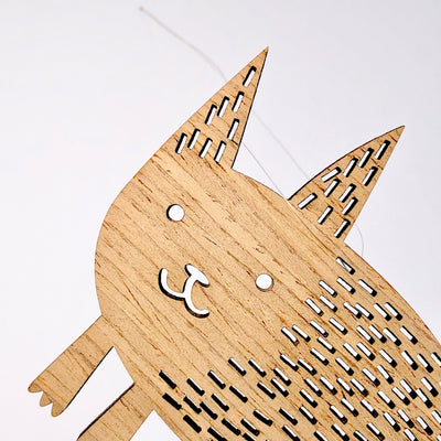 Etno Design wooden ornament "CAT OF THE SPARKLING SEAS"